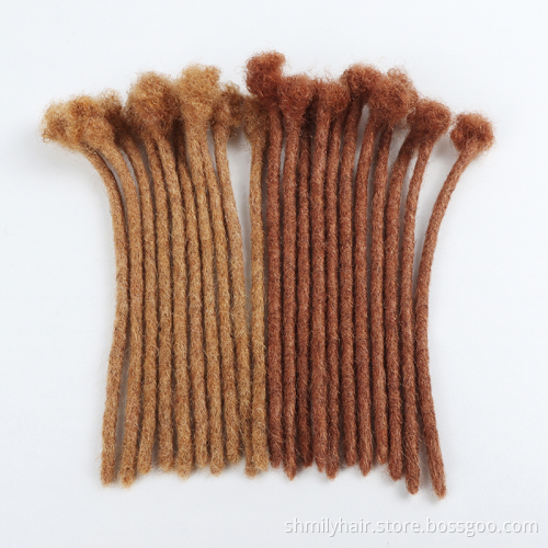 Shmily Drop Shipping Natural Afro kinky 100% Human Hair Dreadlock Extension Permanent Loc Extension Human Hair Crochet Dreadlock